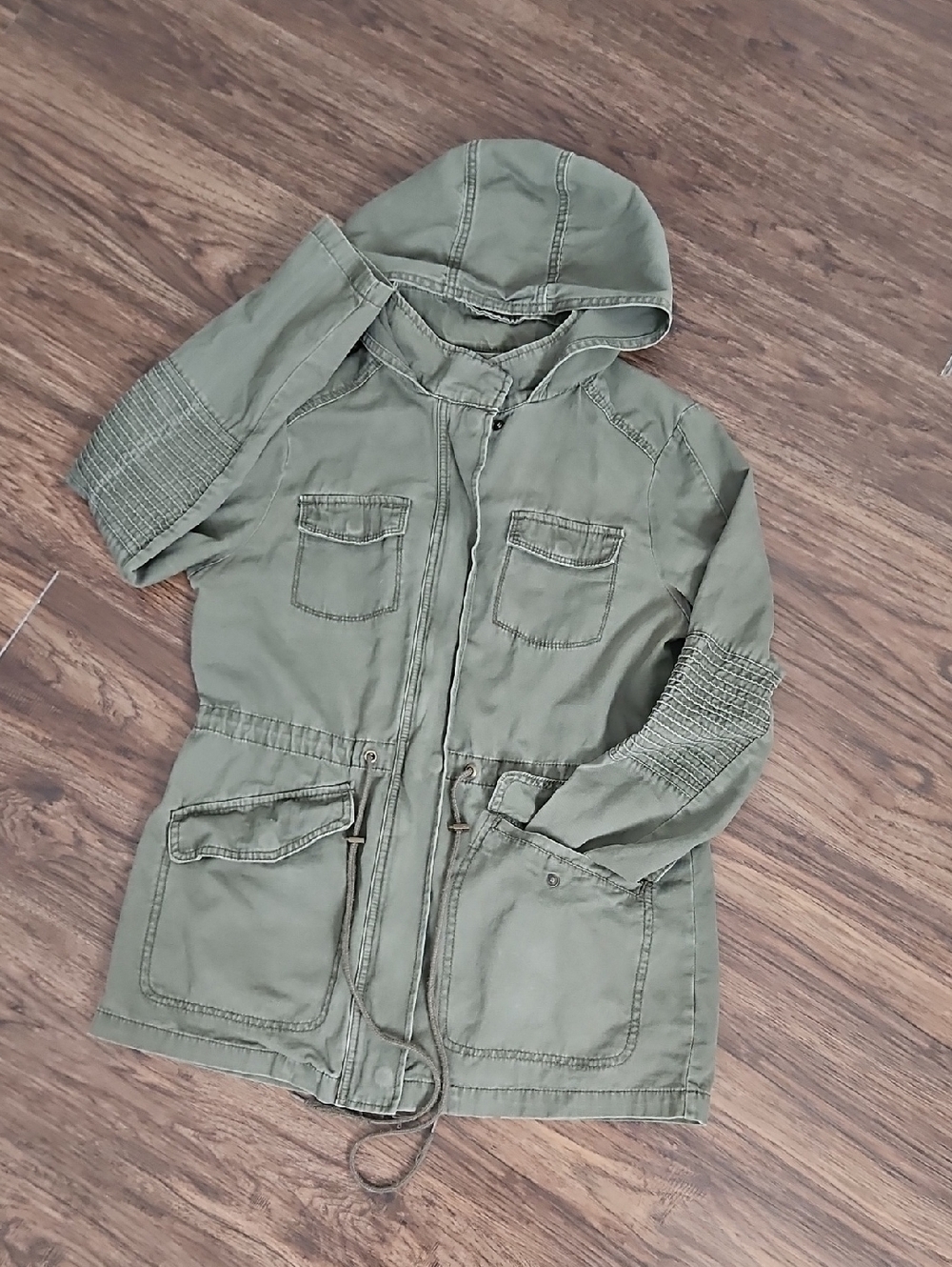 a new day Olive Utility Jacket, Size Medium